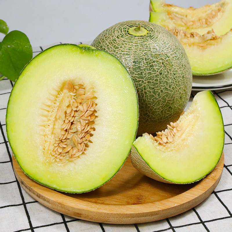 【官旗】日本静冈 玫珑网纹蜜瓜 8-9斤装（3-4枚）