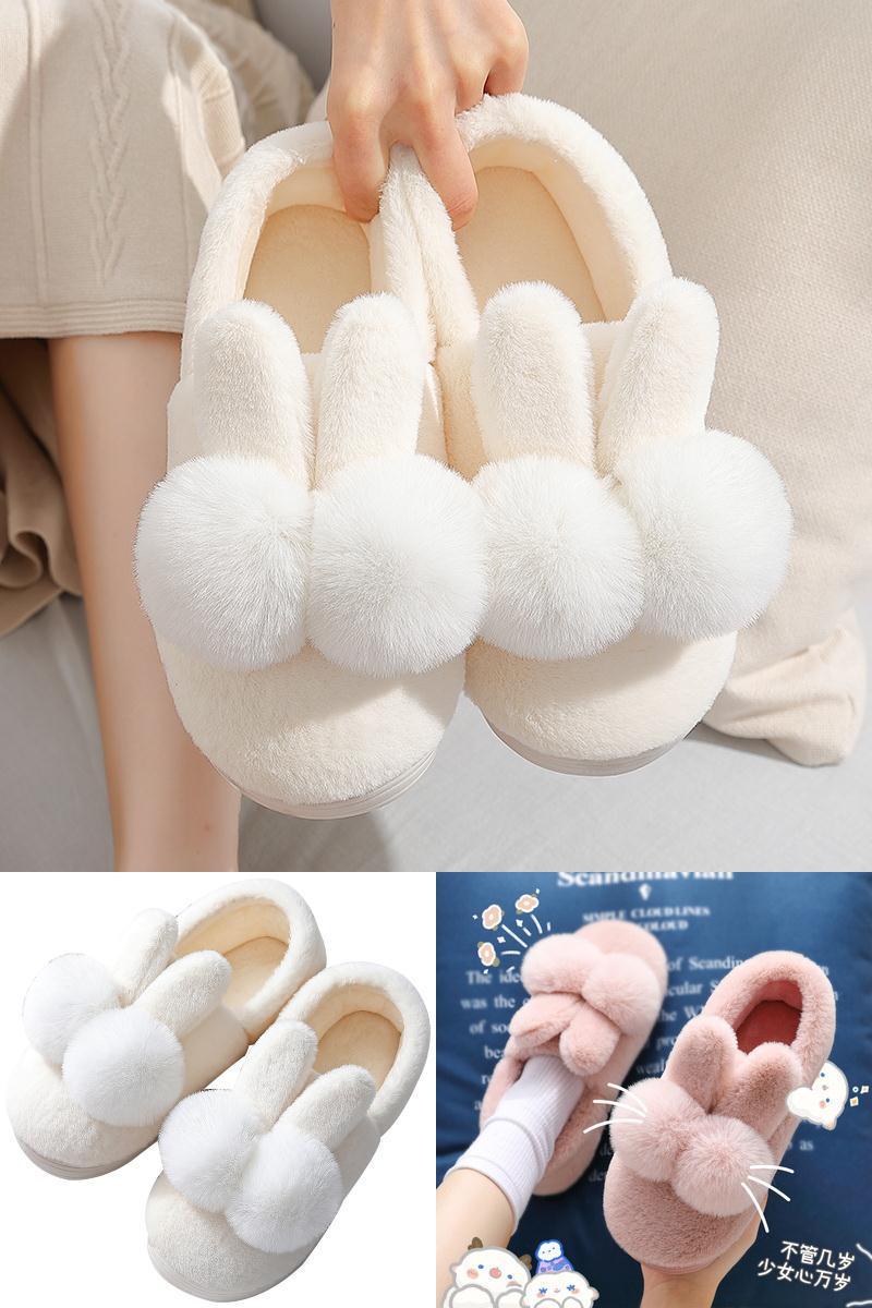 棉拖鞋女冬季可爱包跟防滑家居保暖月子鞋