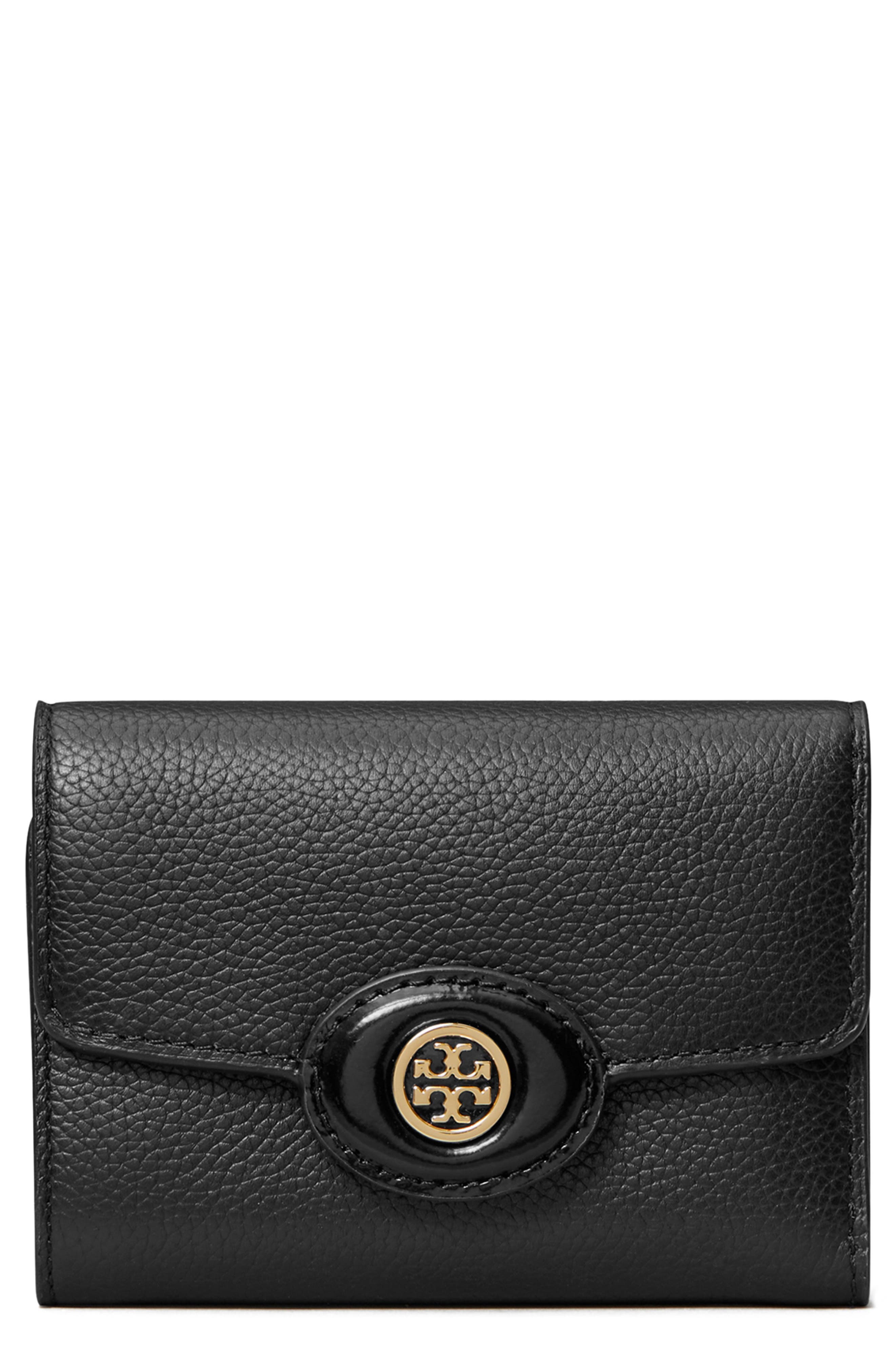 Tory Burch Robinson Small Pebbled Leather Wallet