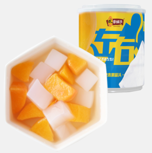 19.9元包邮！林家铺子 双色水果罐头200g*4罐*2件