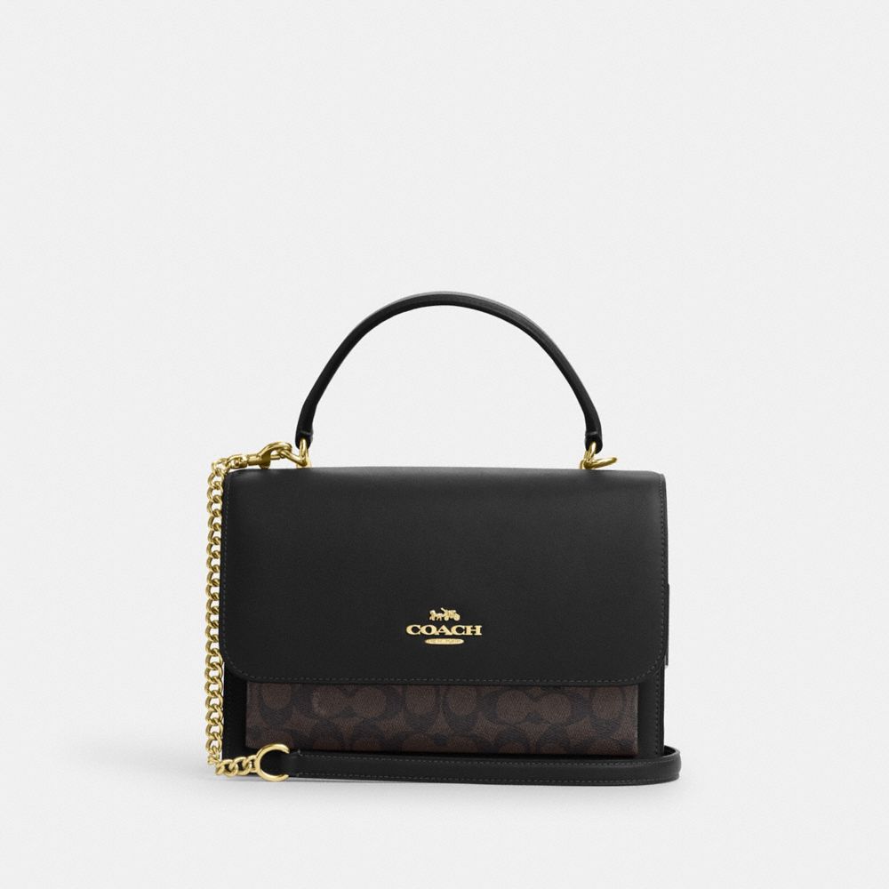 coach klare top handle bag in signature canvas CY687-IMXAQ