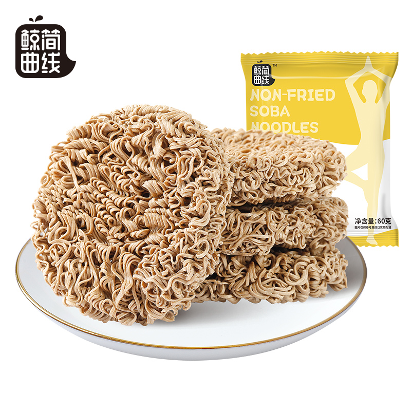 鲸简曲线非油炸荞麦面60g*10袋