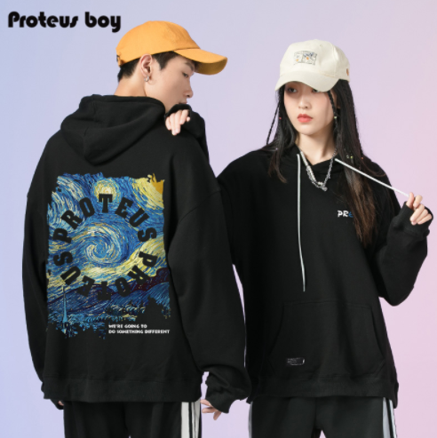 49.9元包邮！Proteus Boy 星空油画男女款卫衣