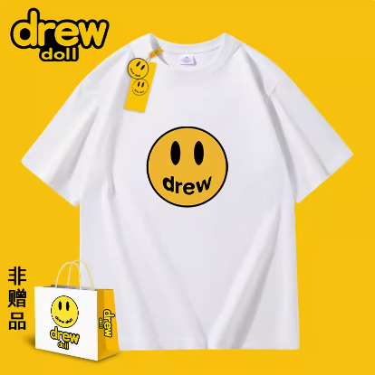 79.6元包邮！DREW DOLL情侣款纯棉T恤 任选4件