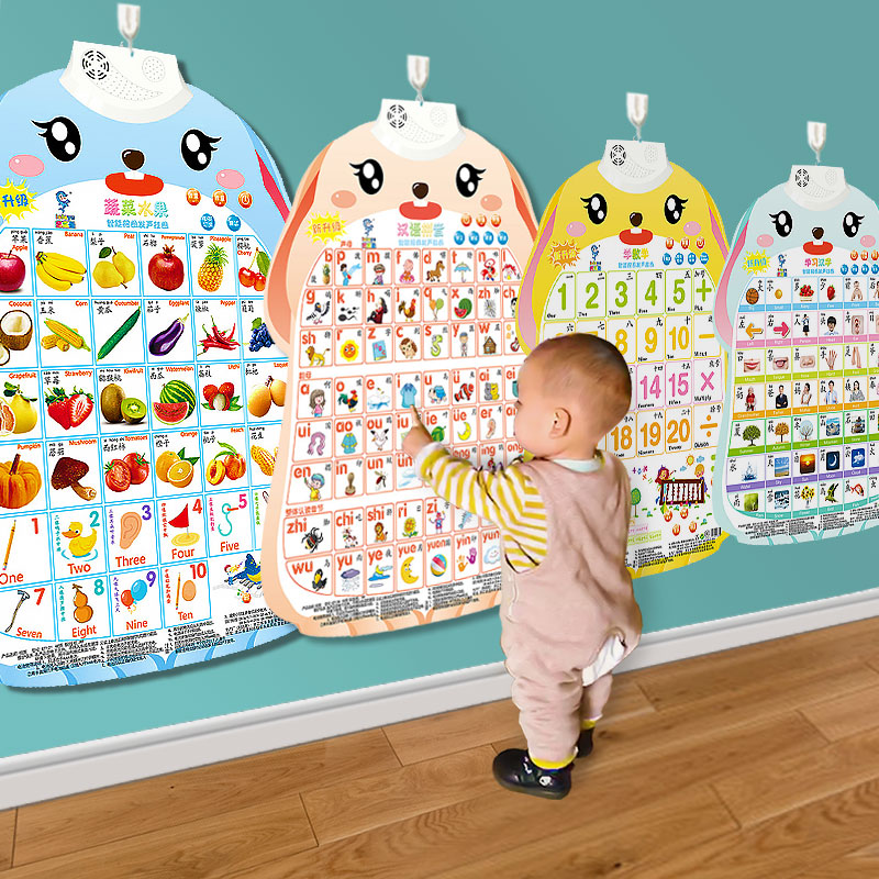 【3张】婴幼儿早教益智有声挂图玩具