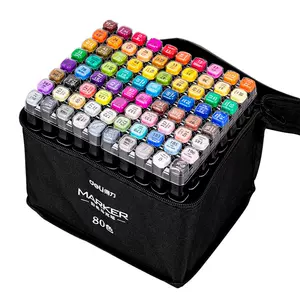 得力马克笔48色双头油性水彩笔正版套装小学生儿童专用手绘动漫设计学生美术绘画涂鸦笔24/30/40/60/80/168色