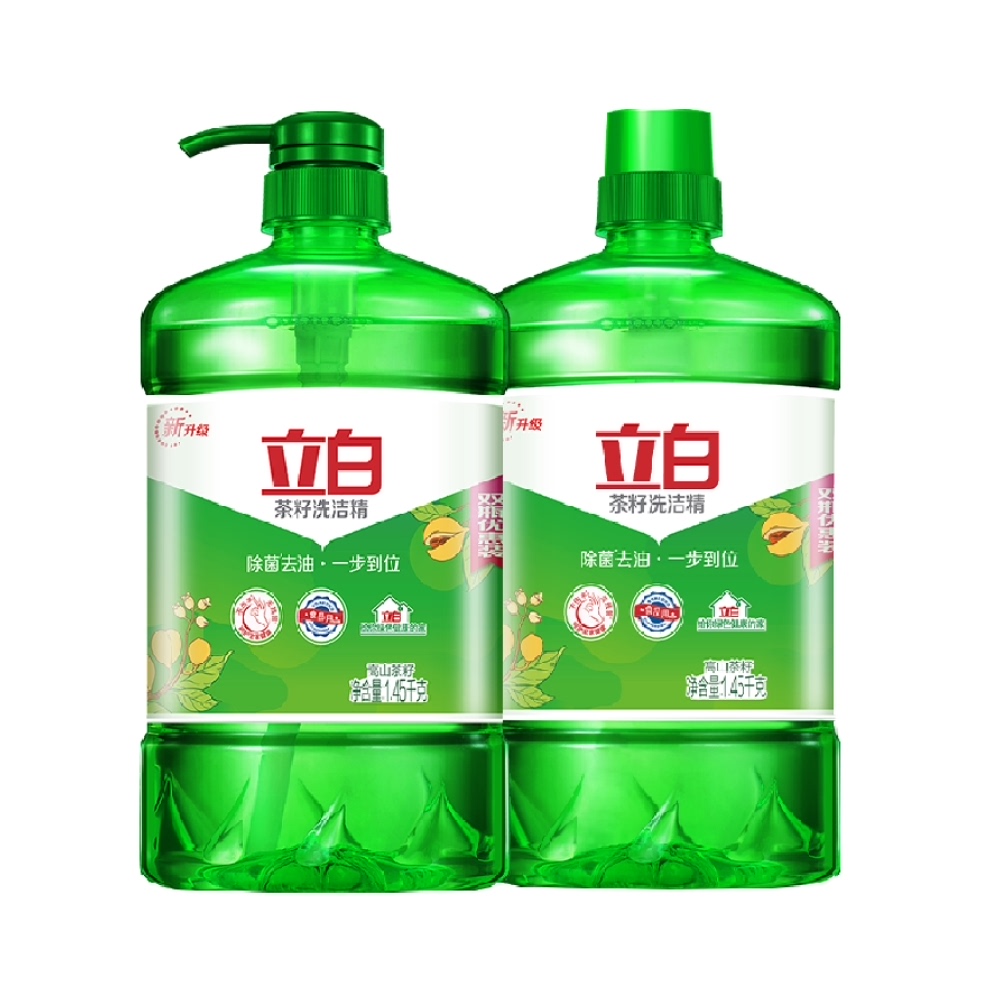 立白除菌去油茶籽洗洁精1.45KG*2瓶