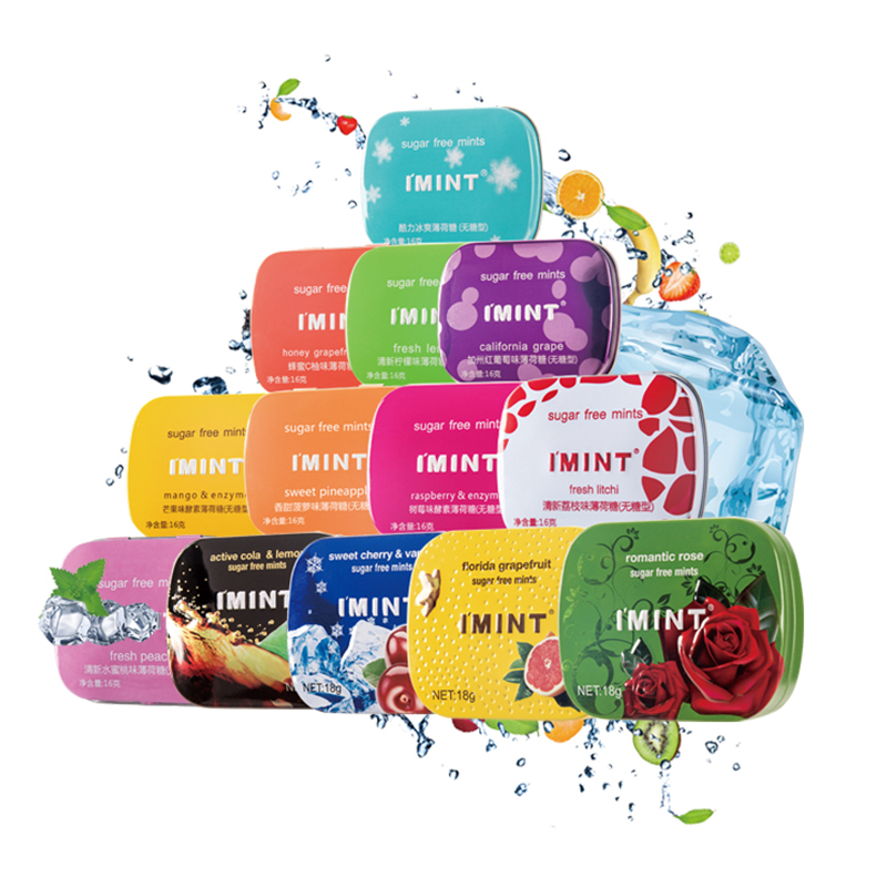 【拍6件】IMINT清新无糖薄荷糖