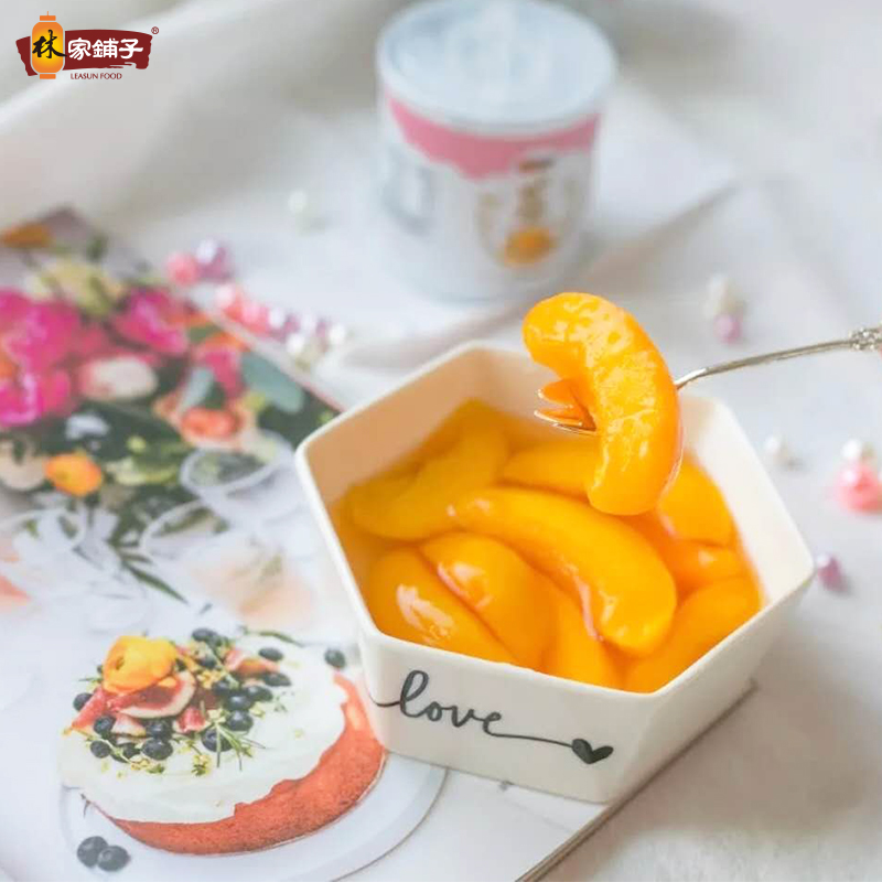 【林家铺子】冰糖黄桃罐头200g*4罐