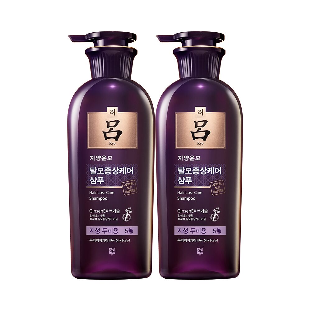 Ryo紫吕固发滋养洗发水洗发露400ml*2瓶