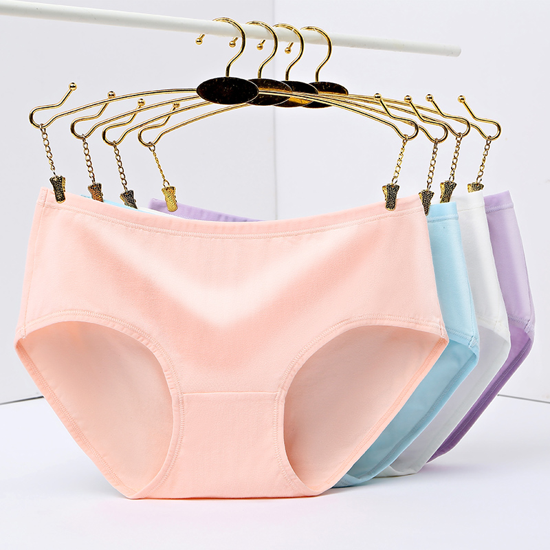 【雨蝶舞】全棉少女中腰无痕内裤