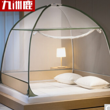 69.9元包邮！九洲鹿蚊帐蒙古包家用蚊帐1.8米床