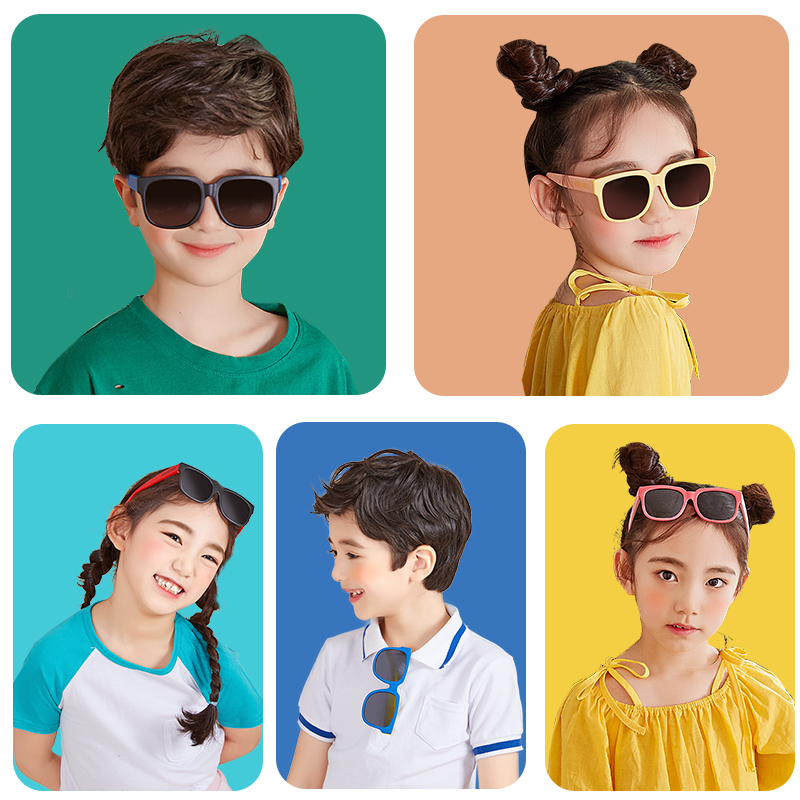 【kk树】男童女童偏光防紫外线儿童太阳镜