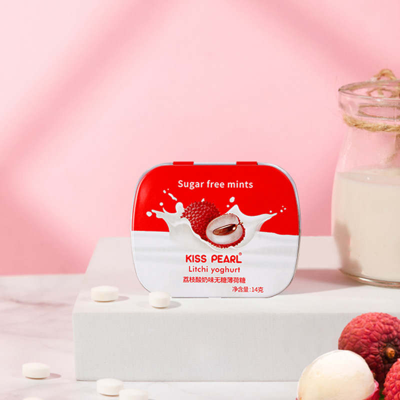 kissspearl无糖薄荷糖接吻口香糖
