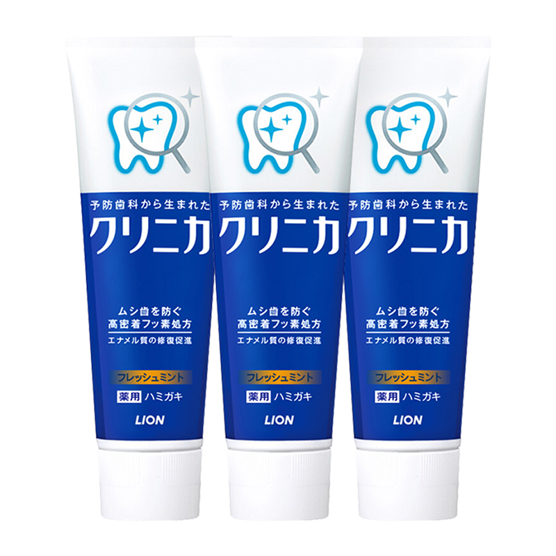 日本狮王齿力佳酵素健齿牙膏130g*3支