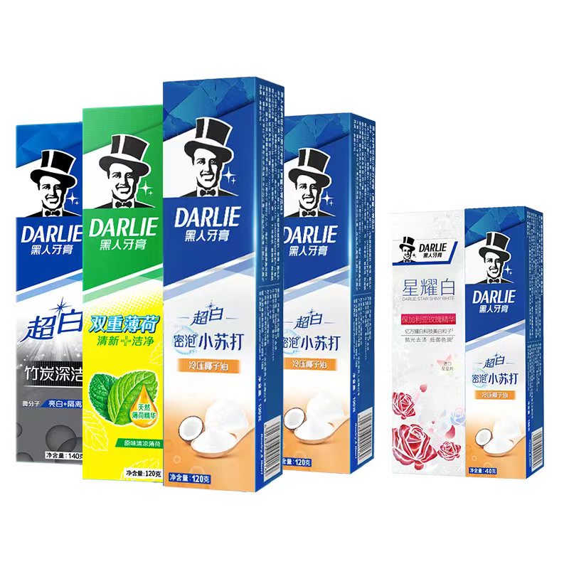 【黑人旗舰店】牙膏6支装共580g