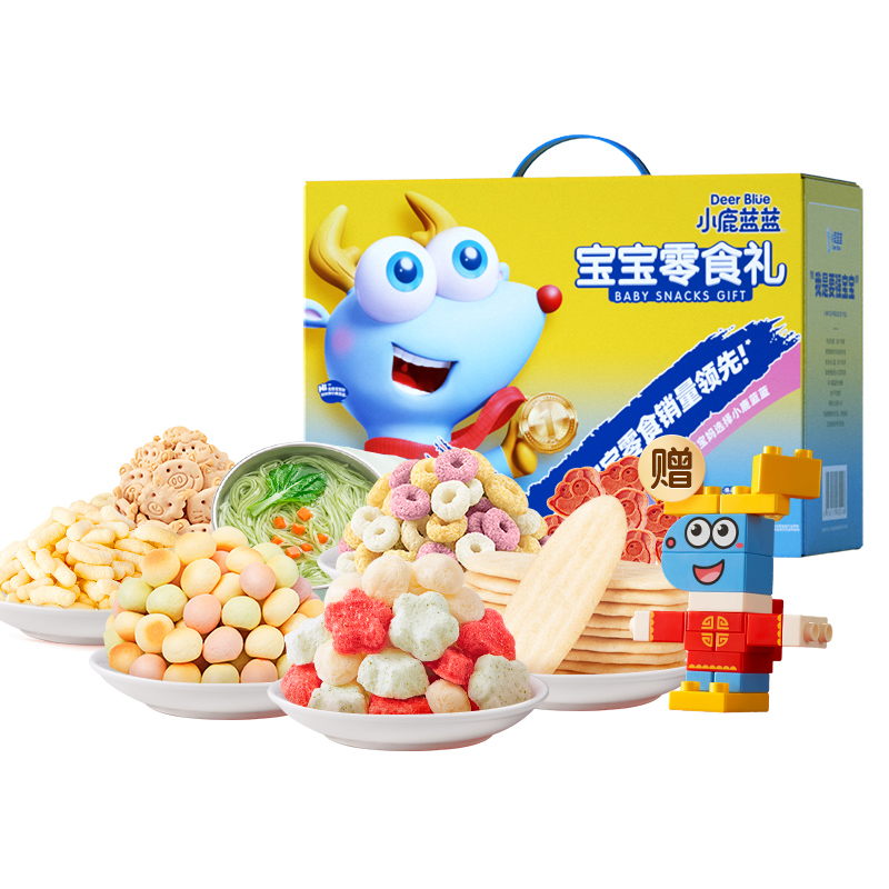 【小鹿蓝蓝_宝宝零食礼】儿童零食礼包米饼