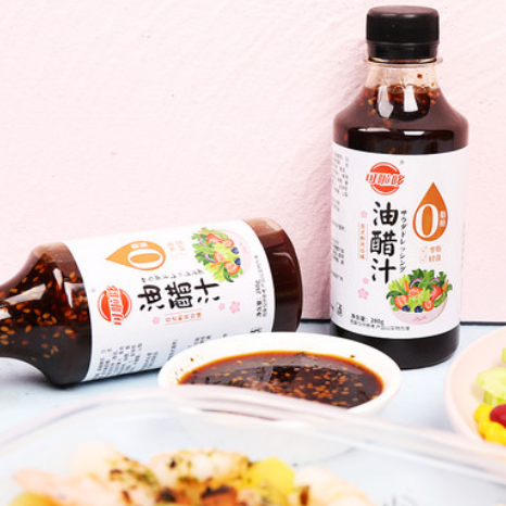 7.8元包邮！可啦哆旗舰店 油醋汁280g*2瓶