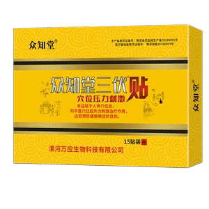 众知堂三伏贴正品穴位贴敷冬病夏防三伏贴儿童成人穴位图三伏天灸