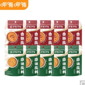 16.9元包邮！呷哺呷哺 麻酱火锅蘸料 原味60g*5+香辣60g*5