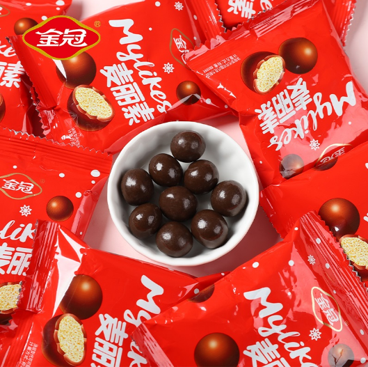 12.8元包邮！金冠 巧克力脆球麦丽素 500g