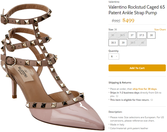 Valentino 铆钉 discount 鞋