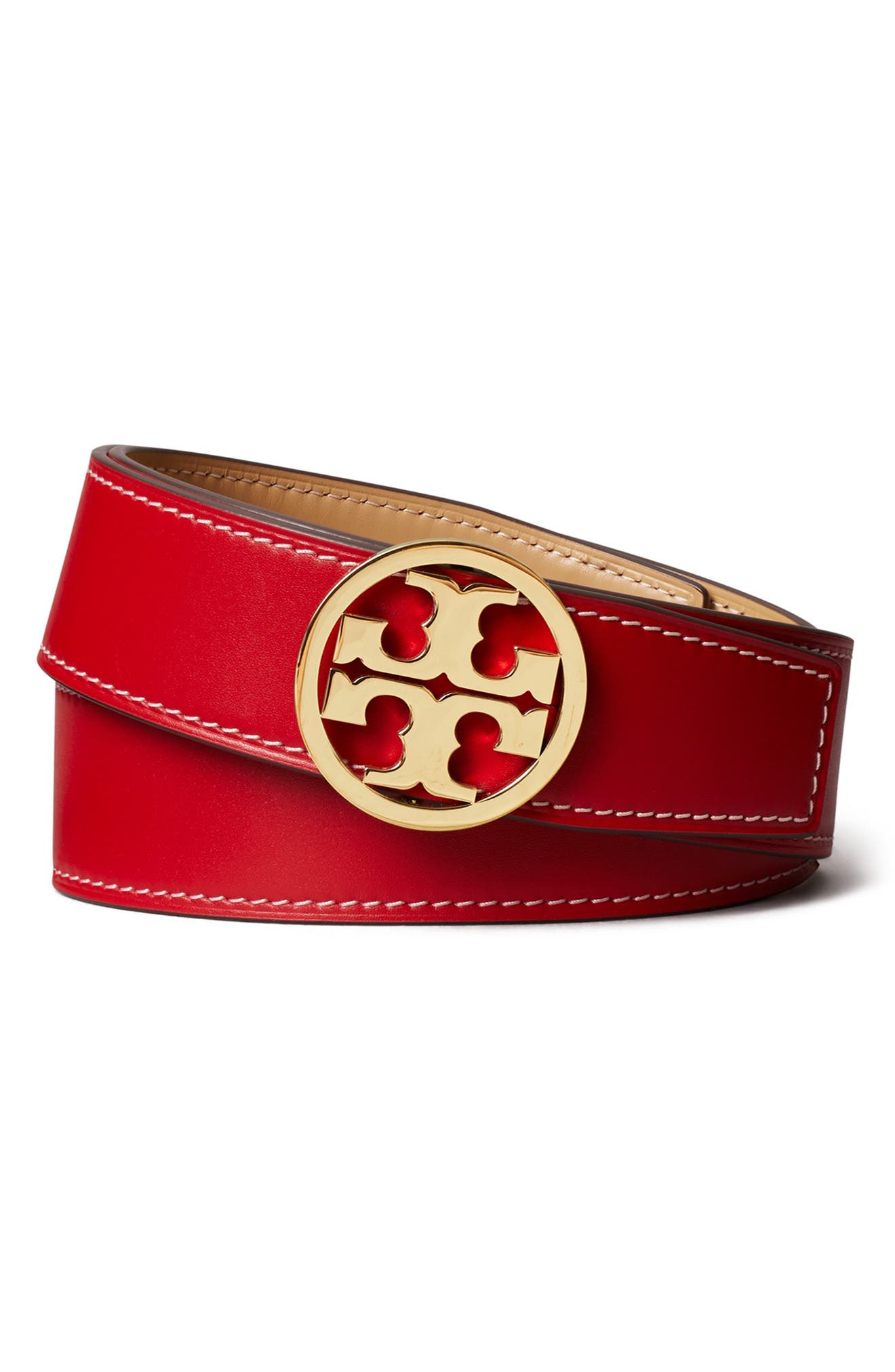 Tory Burch 1.5-Inch Miller Smooth 汤丽柏琦腰带