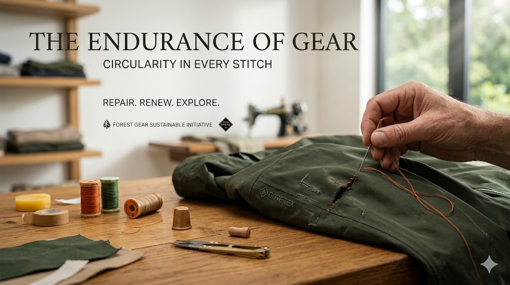 Decathlon and Arc'teryx outdoor gear repair and secondhand sustainability initiative