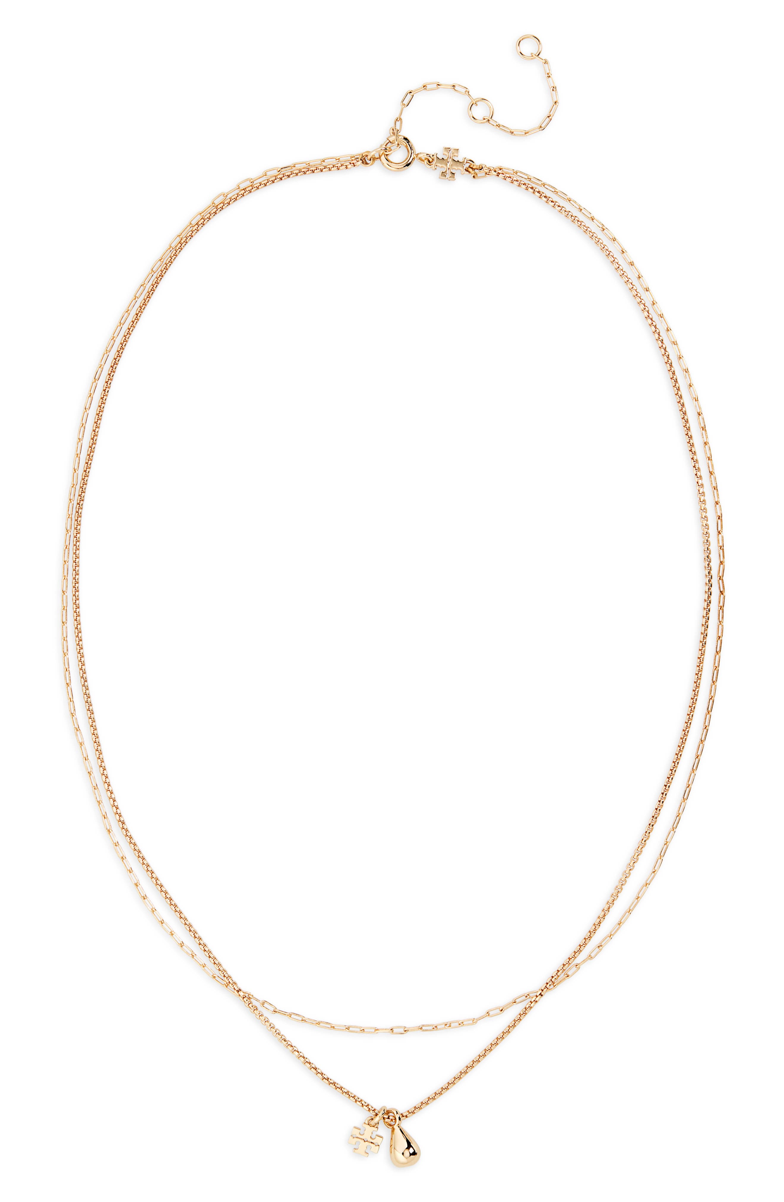 Tory Burch Good Luck Chain Layered Necklace