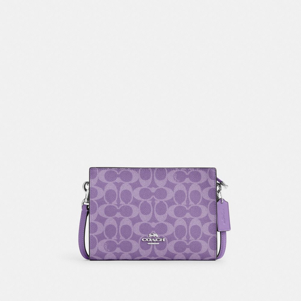 coach slim crossbody bag in signature canvas CBM46-SV/II