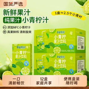 小青柠纯果汁饮料125ml*12瓶酸橙汁柠檬水莱姆酸甜可口聚餐送礼品
