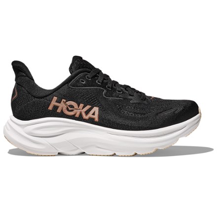 HOKA Clifton 10 女士跑鞋 Black/Rose Gold 9
