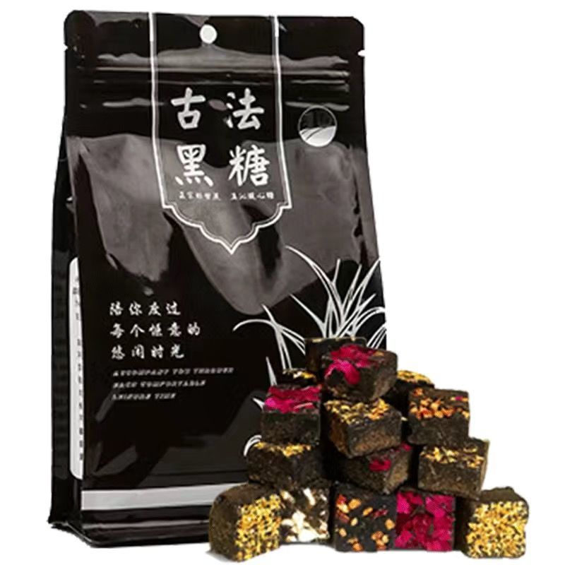云南古法枣黑糖红糖姜茶暖宫体寒大姨妈500克*1袋 一斤装【26颗】