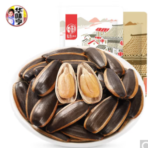16.9元包邮！华味亨 焦糖味香瓜子500g+山核桃味瓜子500g/袋