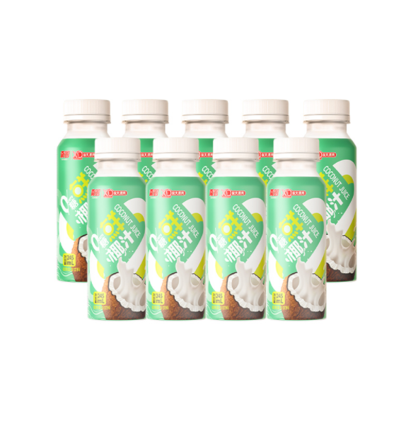 25.9元包邮！徐大漂亮 0糖生榨椰乳椰汁245ml*9瓶