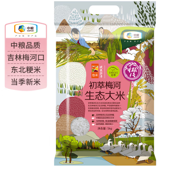 中粮初萃 梅河生态大米是转基因吗？