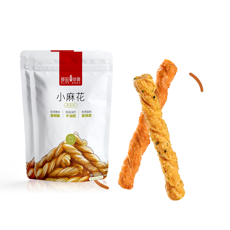 【苏神严选】薛记炒货绝味小麻花208g*4