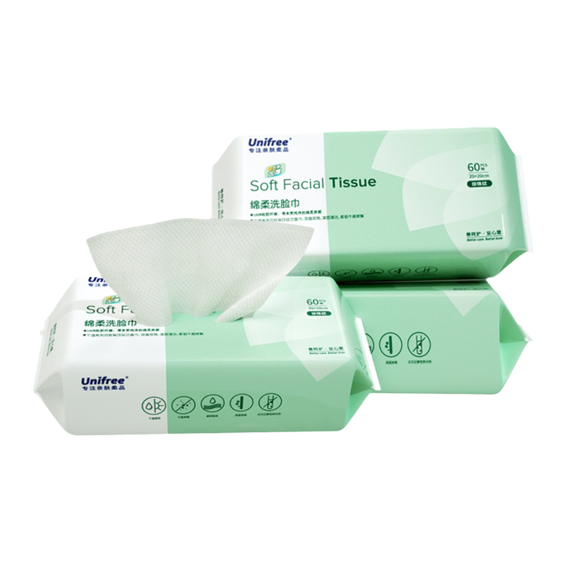 unifree洗脸巾一次性加大加厚3包