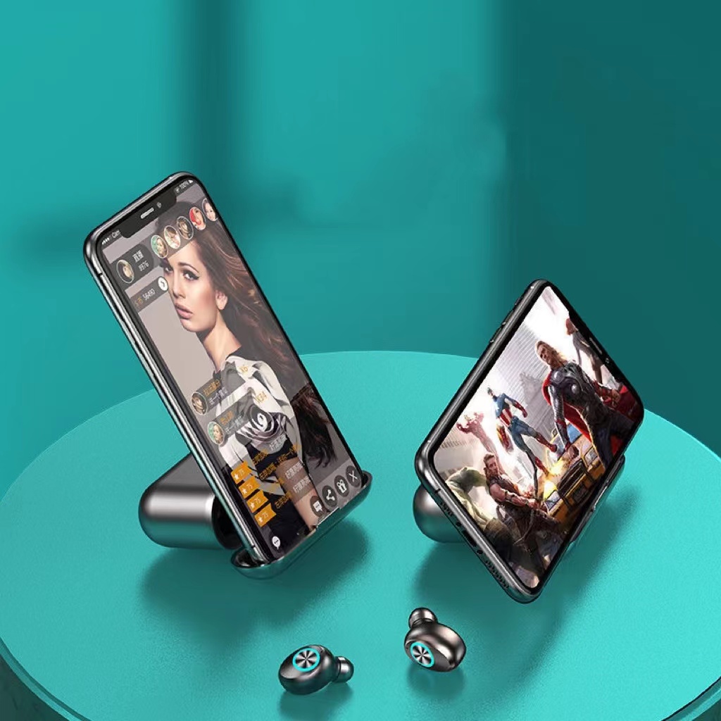 无线5.2蓝牙耳机双耳迷你入耳塞头戴式运动