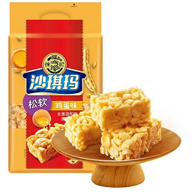 9.8元包邮！徐福记 鸡蛋沙琪玛526g