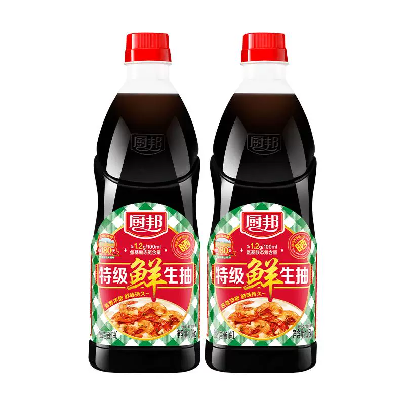 厨邦特级鲜生抽1.06kg*2