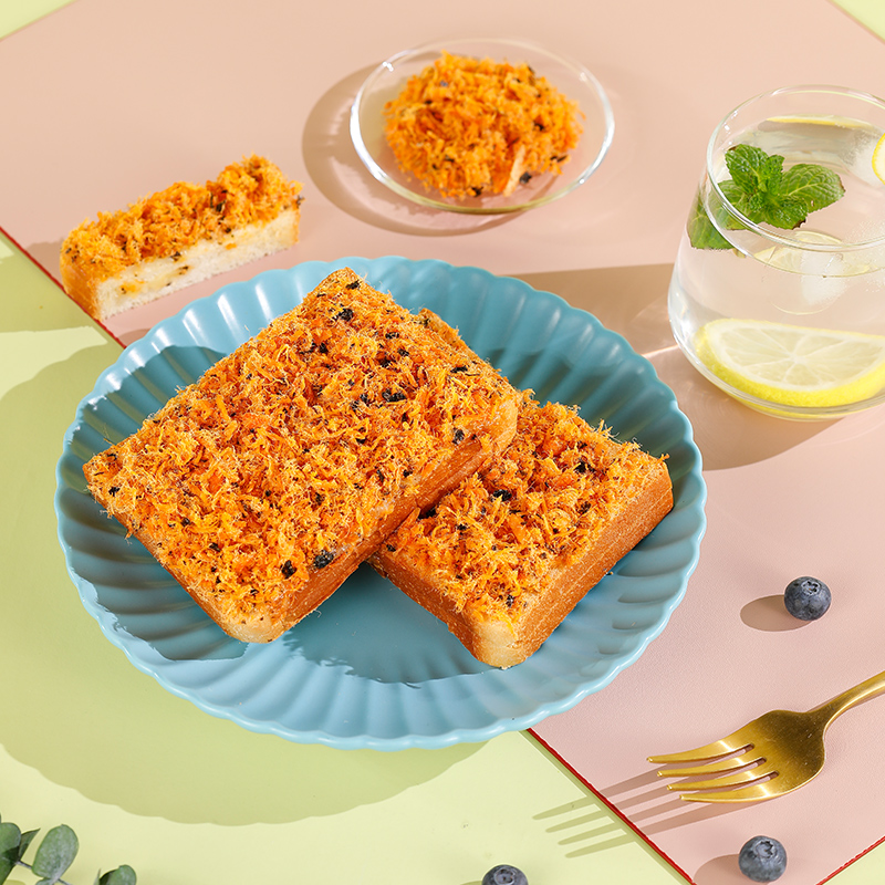 【旗舰店】张阿庆肉松海苔吐司面包500g