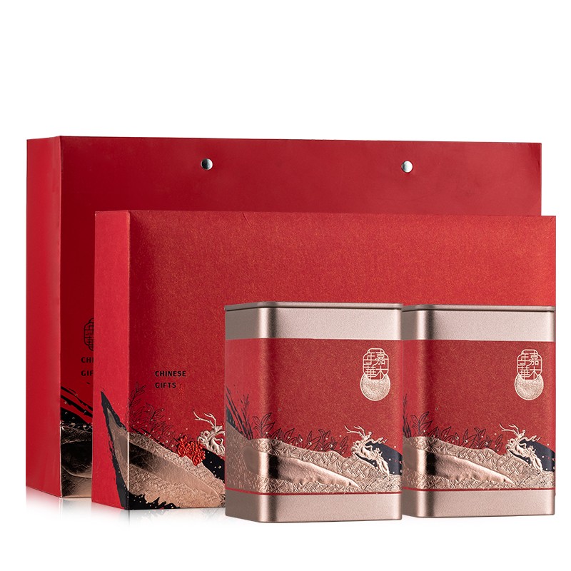 【JD自营】岂茗·云南普洱熟茶礼盒 普洱小茶坨红色礼盒装250g