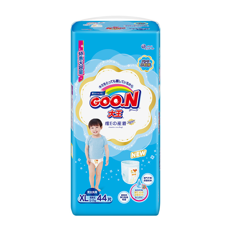 【拍2件】大王维E拉拉裤短裤纸尿裤XL*2包