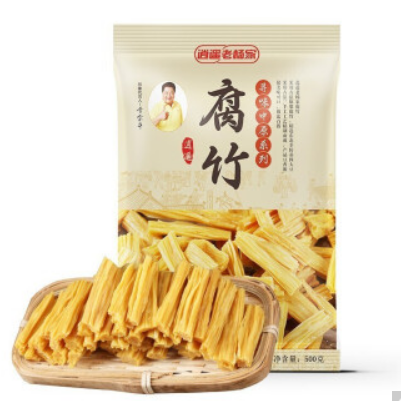 9.9元包邮！逍遥老杨家 头层手工腐竹 500g