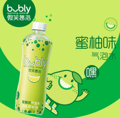 14.9元包邮！百事可乐 微笑趣泡蜜柚味气泡水450ml*6瓶