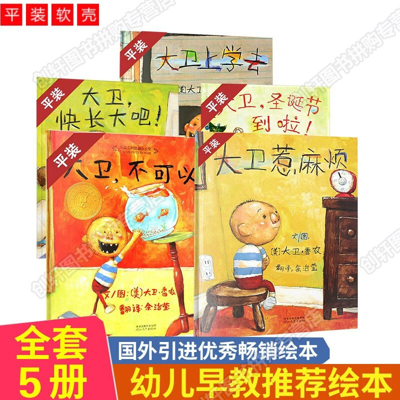 《大卫不可以》系列5册平装绘本