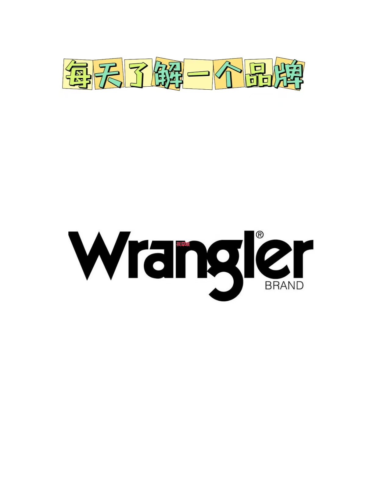 每天了解一个品牌—Wrangler