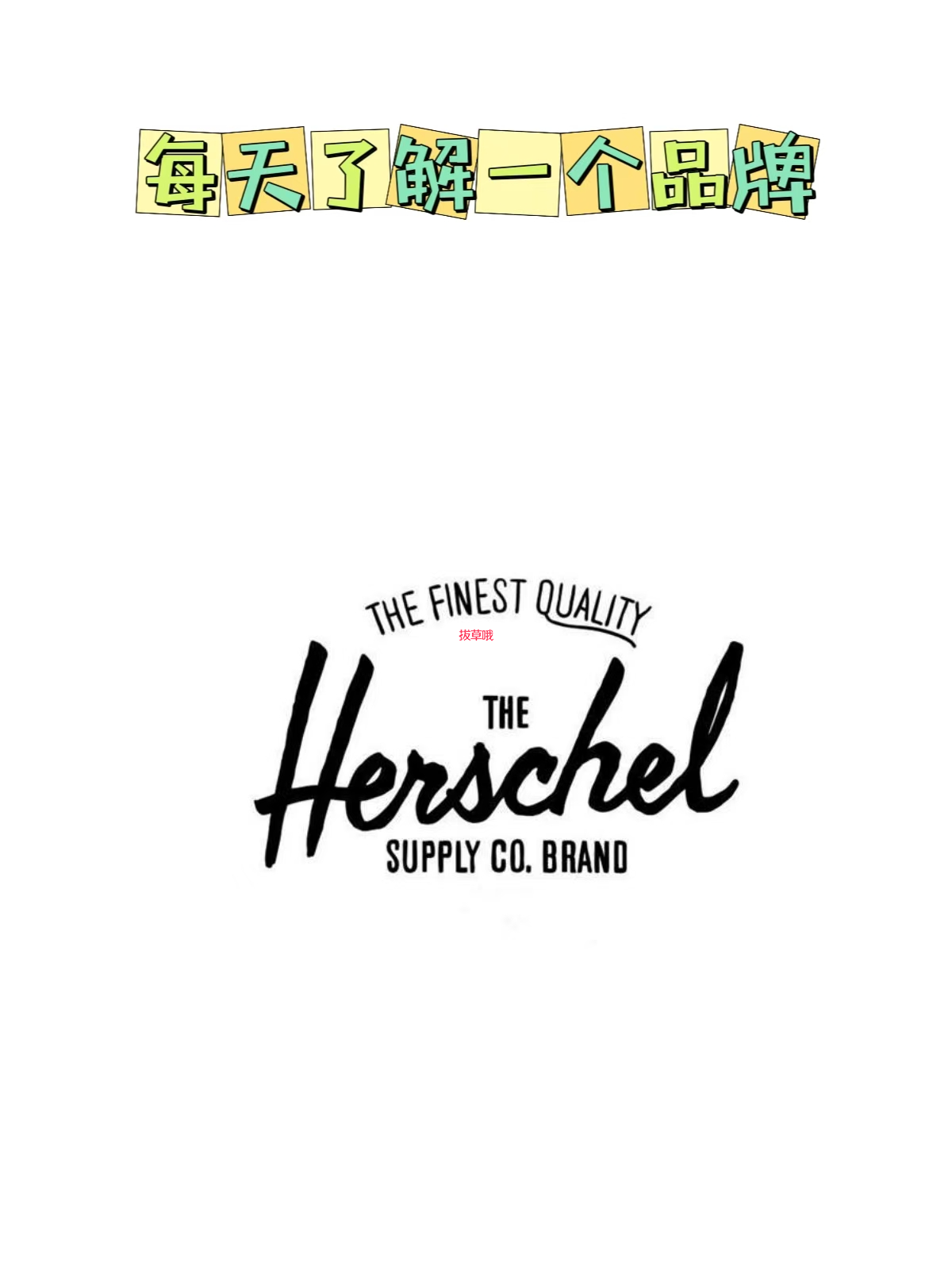 每天了解一个品牌—Herschel