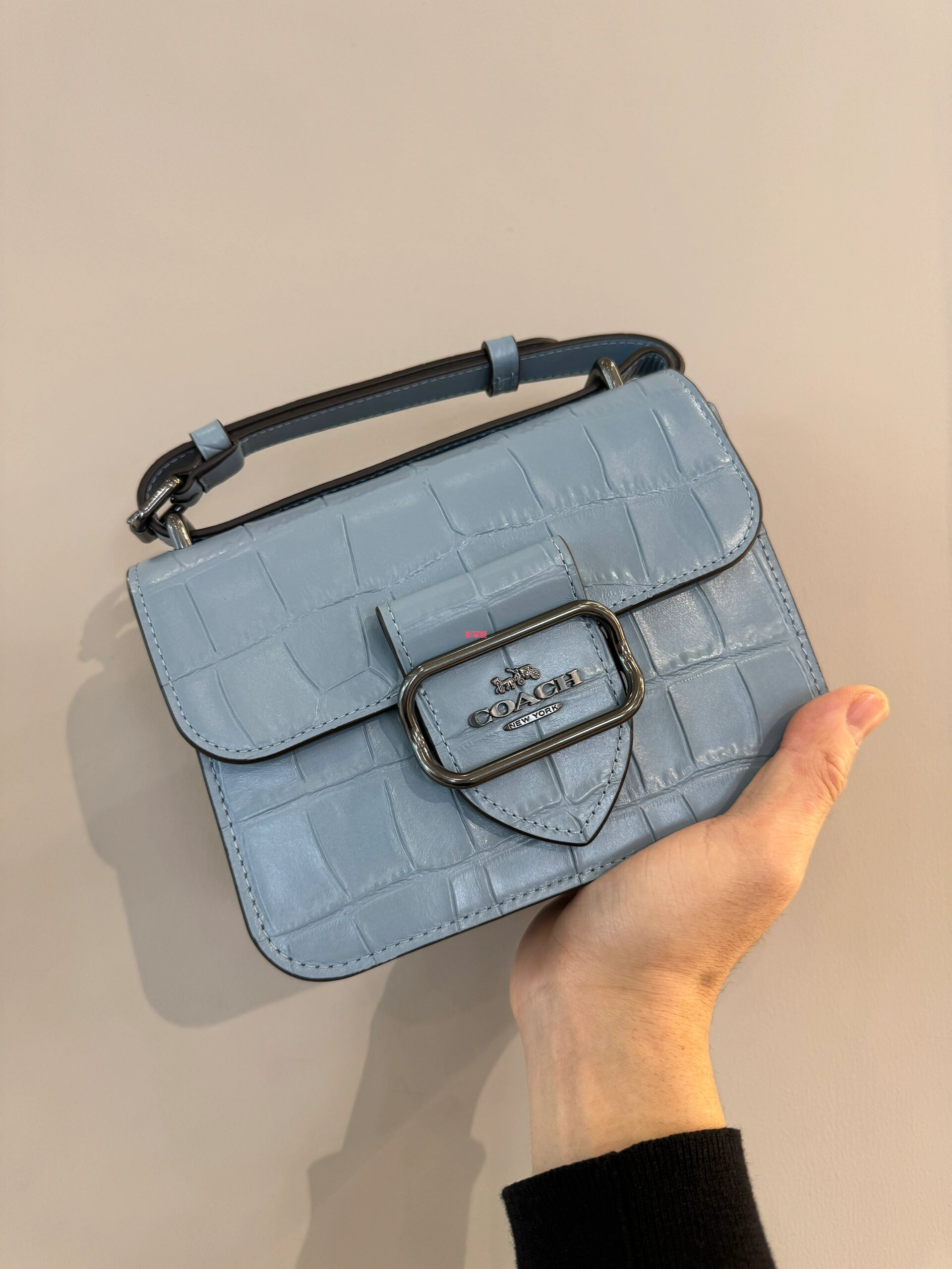 COACH｜3月新品矢车菊蓝色小方包